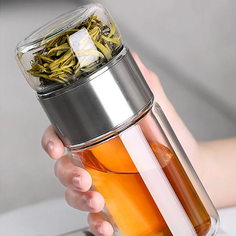 390ML Borosilicate Glass Tea Bottle