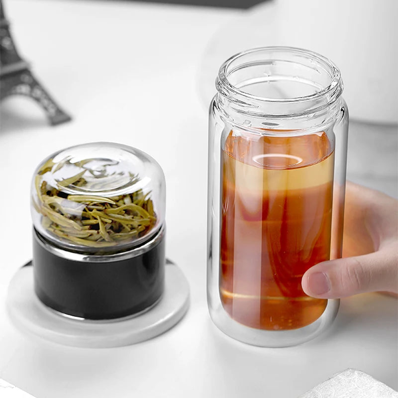 390ML Borosilicate Glass Tea Bottle