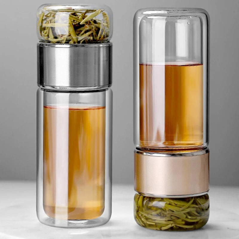 390ML Borosilicate Glass Tea Bottle