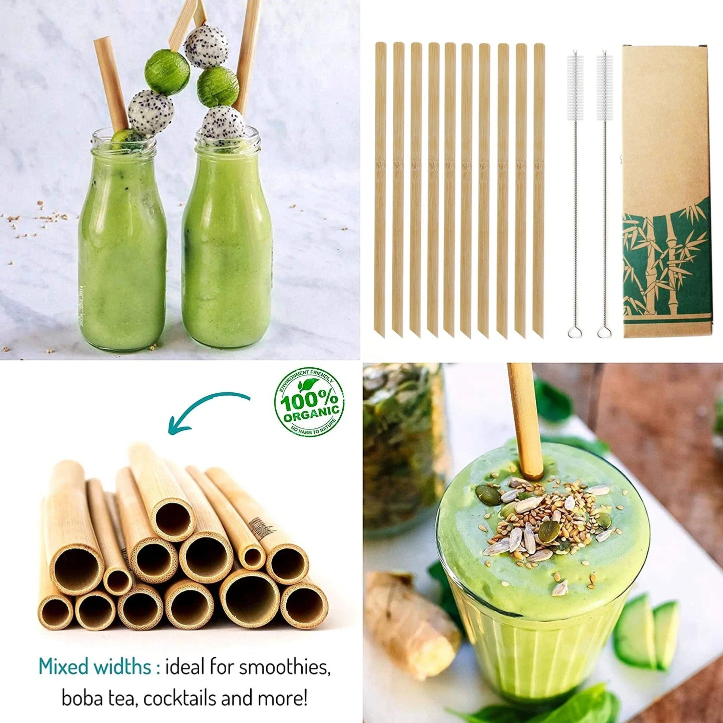 Reusable Bamboo Straws